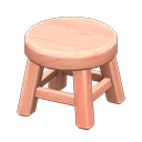 Wooden Stool (Pink Wood - None) NH Icon.png
