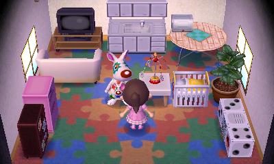 Interior of Astrid's house in Animal Crossing: New Leaf