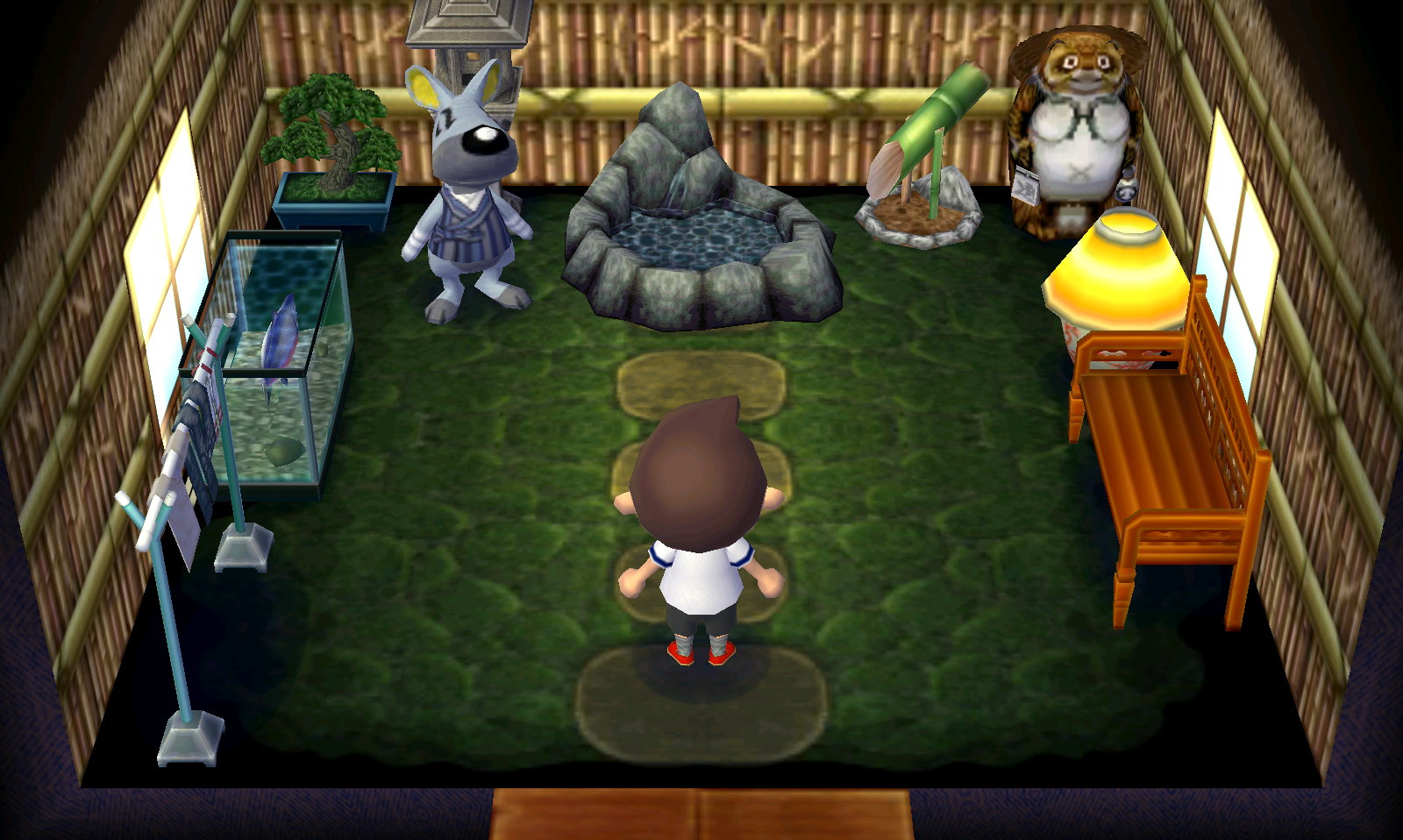 Interior of Walt's house in Animal Crossing: New Leaf