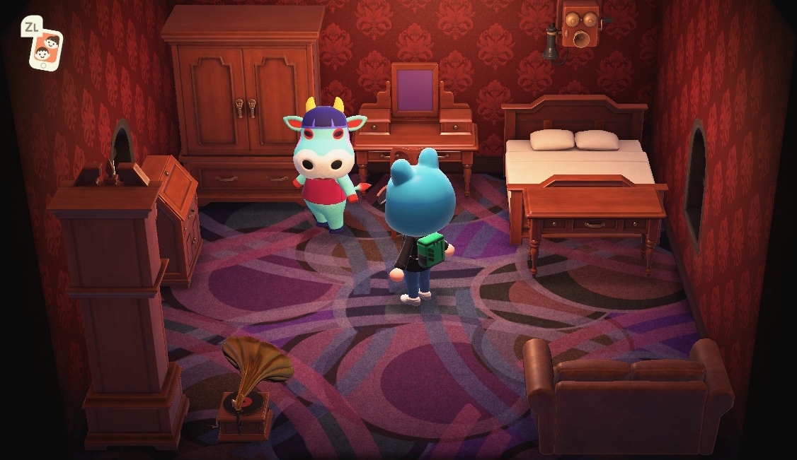 Interior of Naomi's house in Animal Crossing: New Horizons