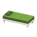 Simple Bed (White - Green) NH Icon.png