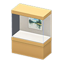 Wide Display Stand (Light Wood - Landscape Painting) NH Icon.png