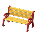 Garden Bench (Red) NH Icon.png