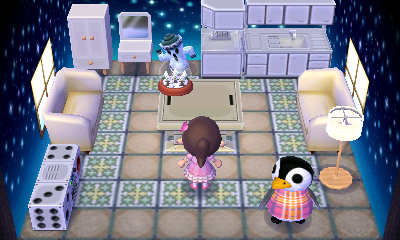Interior of Aurora's house in Animal Crossing: New Leaf