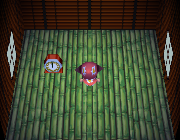 Interior of Drift's house in Animal Crossing