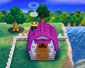 Default exterior of Franklin's house in Animal Crossing: Happy Home Designer