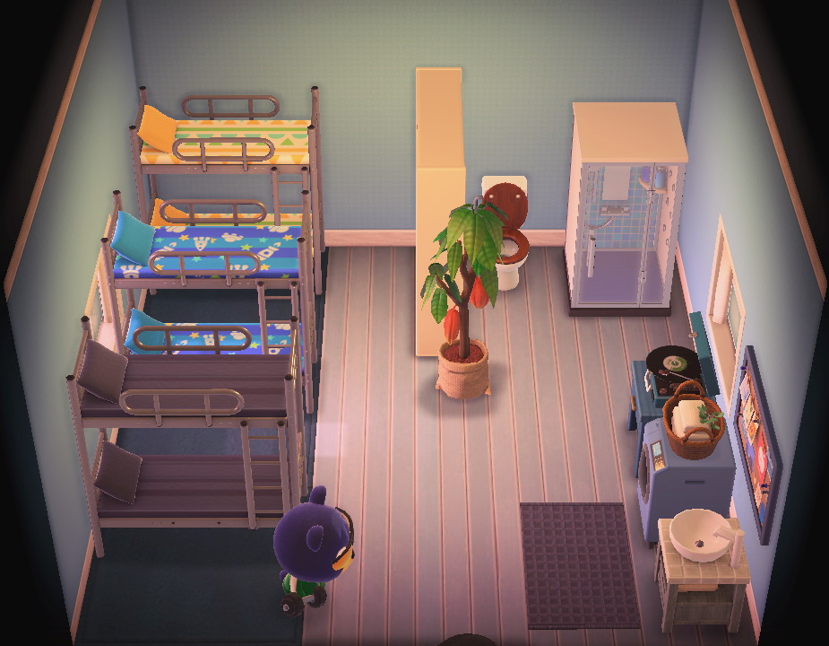Interior of Poncho's house in Animal Crossing: New Horizons