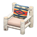 Log Chair (White Birch - Geometric Print) NH Icon.png