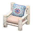 Log Chair (White Birch - Quilted) NH Icon.png