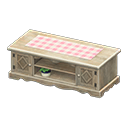 Ranch Lowboard (Vintage - Pink Gingham) NH Icon.png