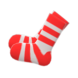 Striped Socks (Red) NH Icon.png