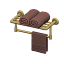 Bathroom towel rack's Gold variant