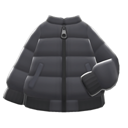 chaqueta acolchada (Negro)