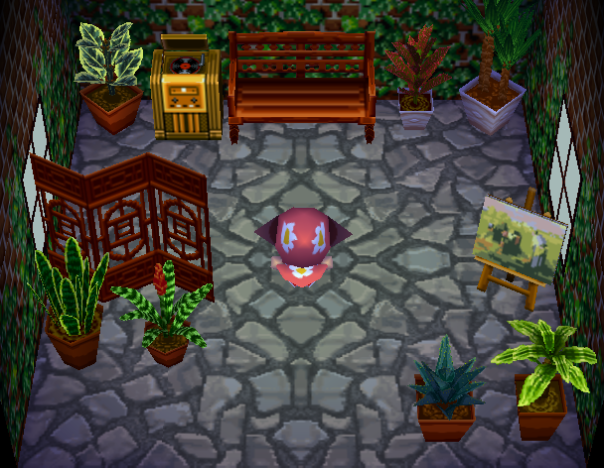 Interior of Boots's house in Animal Crossing
