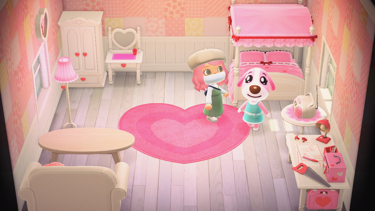 Interior of Cookie's house in Animal Crossing: New Horizons