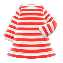 Striped Dress (Red) NH Icon.png