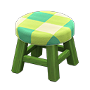 Wooden Stool (Green - Green) NH Icon.png