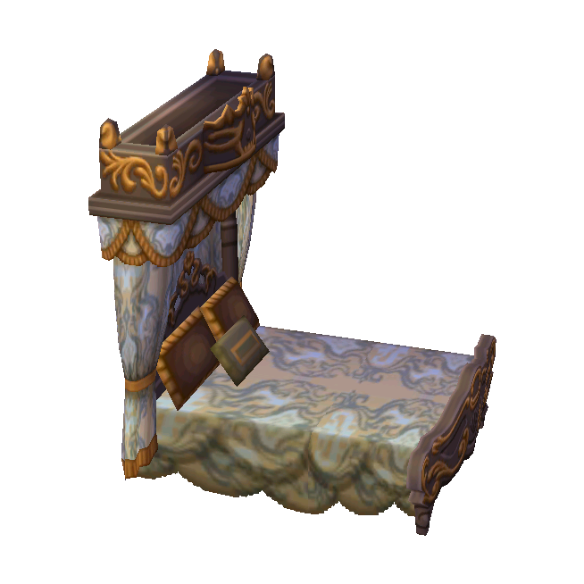 Rococo Bed (Gothic Brown) NL Model.png
