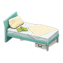 Sloppy Bed (Light Blue - Beige) NH Icon.png