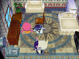 Interior of Rhonda's house in Animal Crossing: Wild World