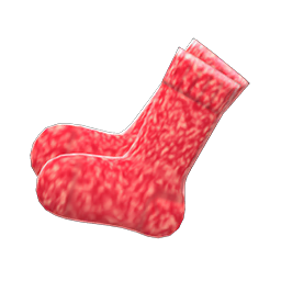 Mixed-Tweed Socks (Red) NH Icon.png