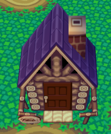 Exterior of Cookie's house in Animal Crossing