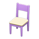 Simple Chair (Purple - White) NH Icon.png