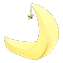 Crescent-Moon Chair (Yellow) NH Icon.png