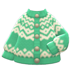 Yodel Cardigan (Mint) NH Icon.png