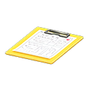 Clipboard (Yellow - Medical Questionnaire) NH Icon.png