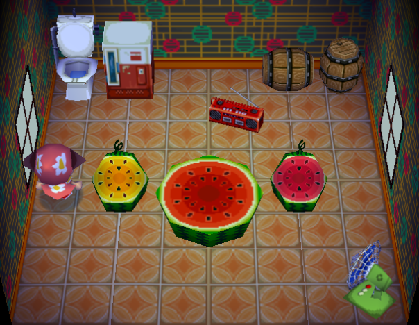 Interior of Fruity's house in Doubutsu no Mori e+