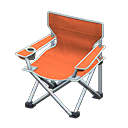 Outdoor Folding Chair (Silver - Orange) NH Icon.png