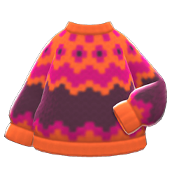 Yodel Sweater (Orange) NH Icon.png