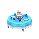 Birthday Table (Blue) NH Icon.png