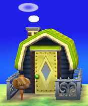 Exterior of Chops's house in Animal Crossing: New Leaf