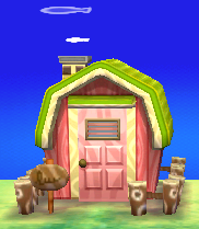 Exterior of Freckles's house in Animal Crossing: New Leaf