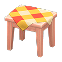 Wooden Mini Table (Pink Wood - Orange) NH Icon.png