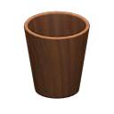 Wooden Waste Bin (Dark Wood)