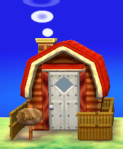 Exterior of Benedict's house in Animal Crossing: New Leaf
