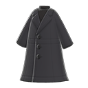 Long Pleather Coat (Black) NH Storage Icon.png