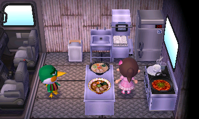 Interior of Admiral's RV in Animal Crossing: New Leaf