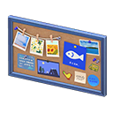 Corkboard (Blue - Fish) NH Icon.png