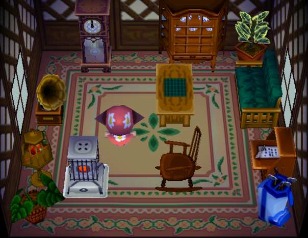 Cupcake's house interior in Doubutsu no Mori+