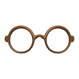 Rimmed Glasses's Brown variant
