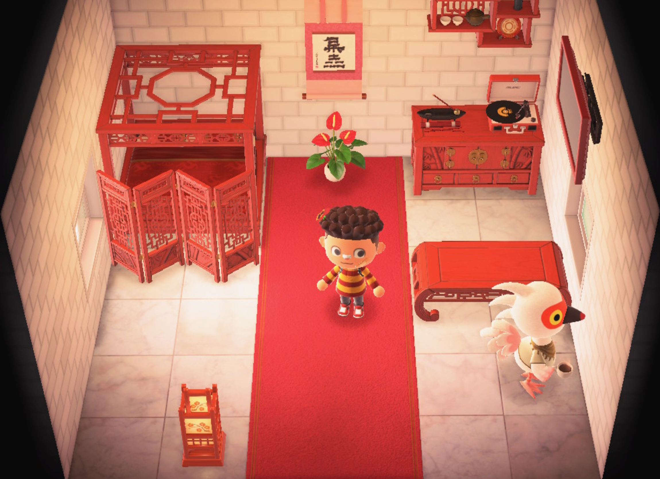 Interior of Cranston's house in Animal Crossing: New Horizons