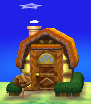Exterior of Erik's house in Animal Crossing: New Leaf