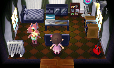 Interior of Freya's house in Animal Crossing: New Leaf