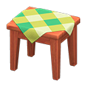 Wooden Mini Table (Cherry Wood - Green) NH Icon.png