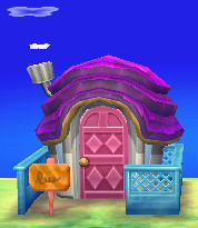 Exterior of Flo's house in Animal Crossing: New Leaf