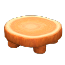 Log Round Table's Orange Wood variant